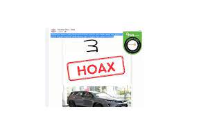Hoaks Pembagian Mobil Toyota Fortuner dengan Tebak Angka di Facebook