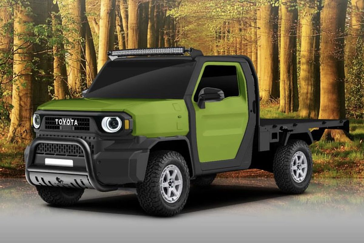 Inilah Modifikasi Digital Toyota Rangga Concept  Dengan Gaya Truk Flatbed