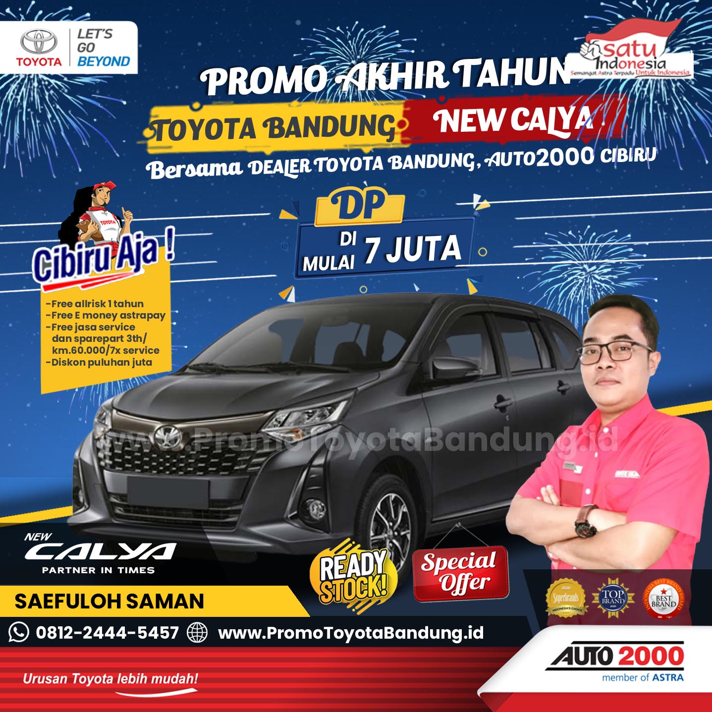 Promo Akhir Tahun Toyota Calya DP 7 juta - Dealer Auto2000 TOYOTA Cibiru, Bandung