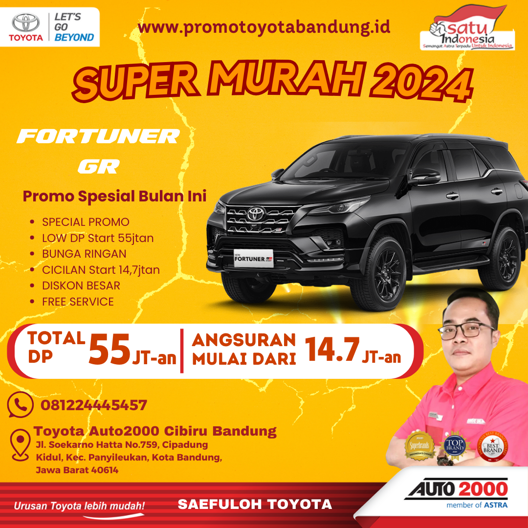 Promo Kredit Toyota Fortuner GR Super Murah di Bulan September Penuh Ceria!