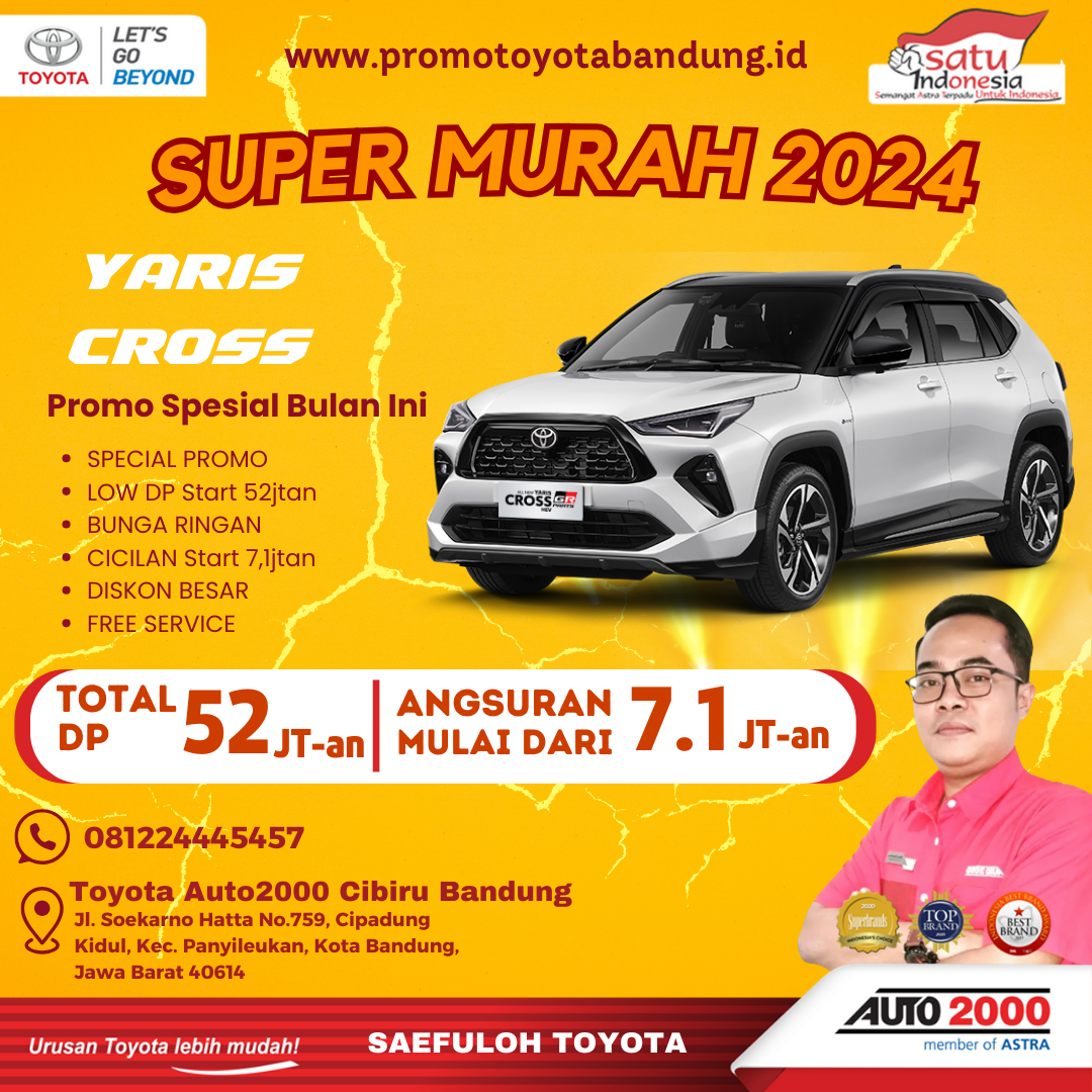 Promo Kredit Toyota Yaris cross Super Murah di Bulan September Penuh Ceria!