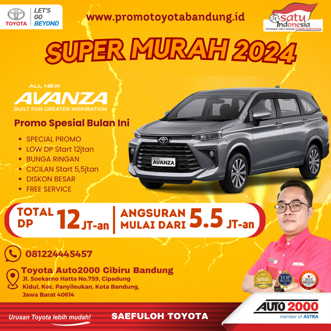 Promo Kredit Toyota Avanza Super Murah di Bulan September Penuh Ceria!