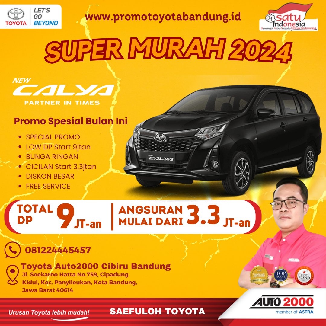 Promo Kredit Super Murah di Bulan September Penuh Ceria, Toyota Agya!!