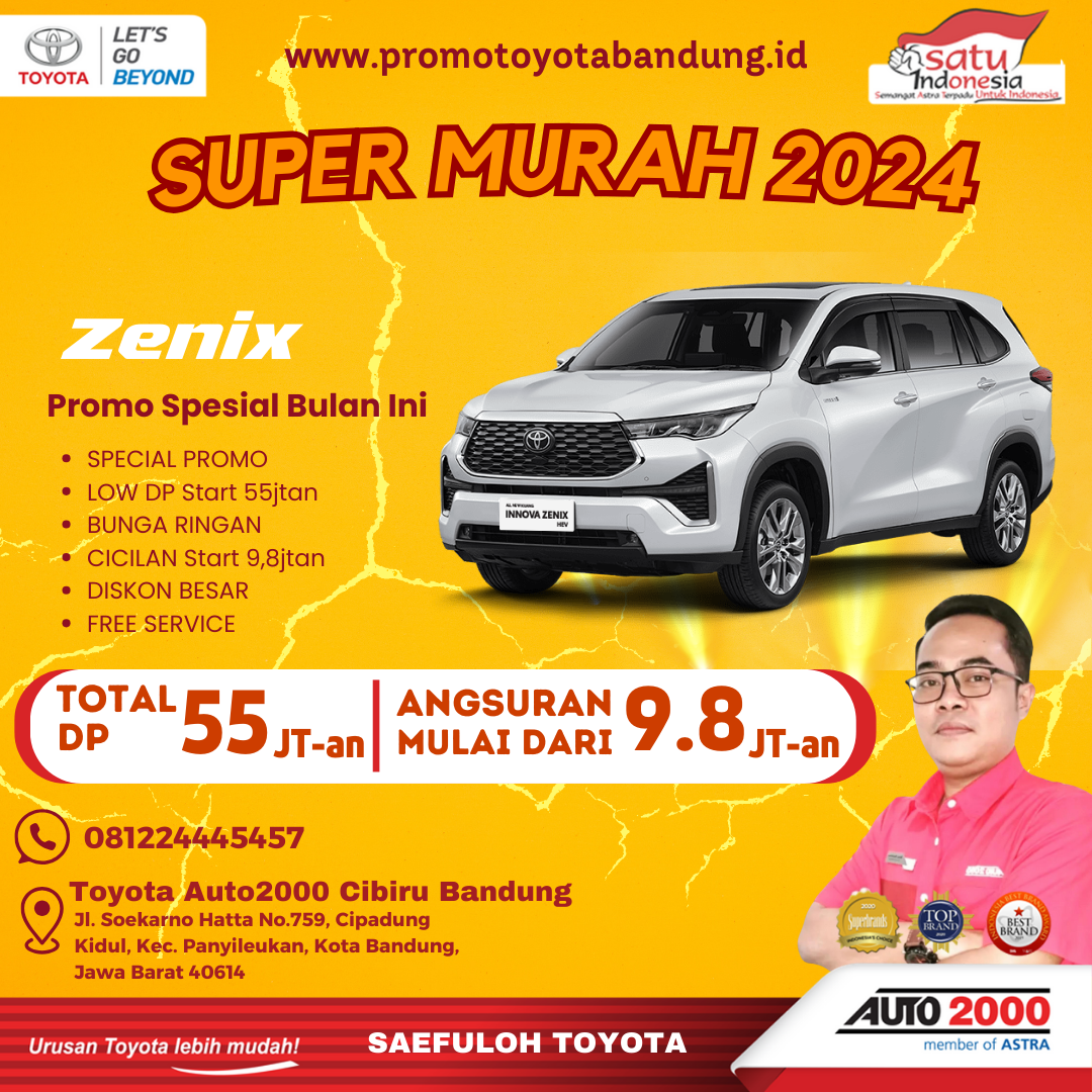 Promo Kredit Toyota Zenix Super Murah di Bulan September Penuh Ceria!