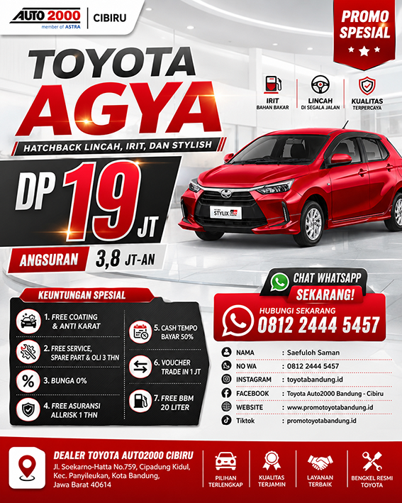 Promo Toyota Agya DP 19 Juta - Juli 2026 - Dealer Toyota Bandung (1)